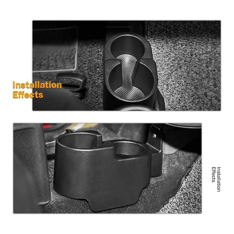 Getränkehalter fürs Auto, Becherhalterung, Mittelkonsole, doppelter tiefer Becherhalter für Smart Fortwo 451 2007-2015, Auto-Flaschen-Organizer