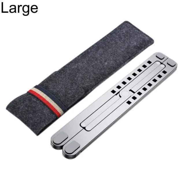 Kühlregal, zusammenklappbar, verstellbarer Winkel, Aluminiumlegierung, tragbarer Desktop-Halter, Büro, universeller, rutschfester Laptopständer