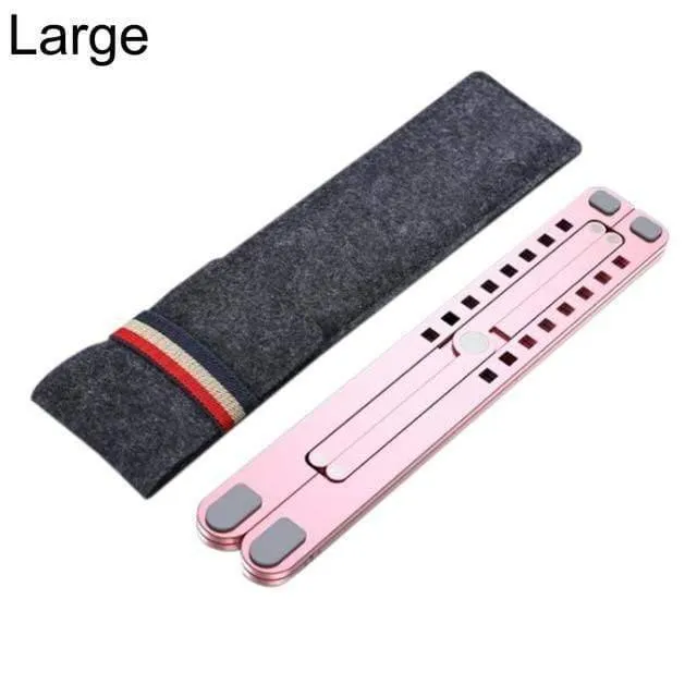 Kühlregal, zusammenklappbar, verstellbarer Winkel, Aluminiumlegierung, tragbarer Desktop-Halter, Büro, universeller, rutschfester Laptopständer