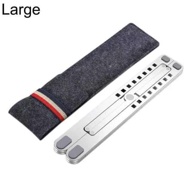 Kühlregal, zusammenklappbar, verstellbarer Winkel, Aluminiumlegierung, tragbarer Desktop-Halter, Büro, universeller, rutschfester Laptopständer