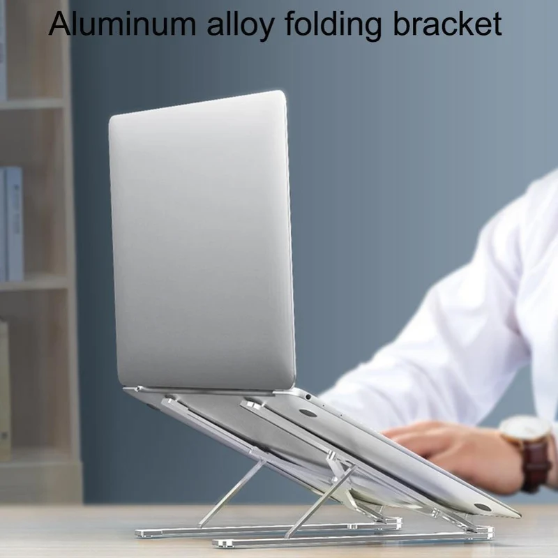 Kühlregal, zusammenklappbar, verstellbarer Winkel, Aluminiumlegierung, tragbarer Desktop-Halter, Büro, universeller, rutschfester Laptopständer
