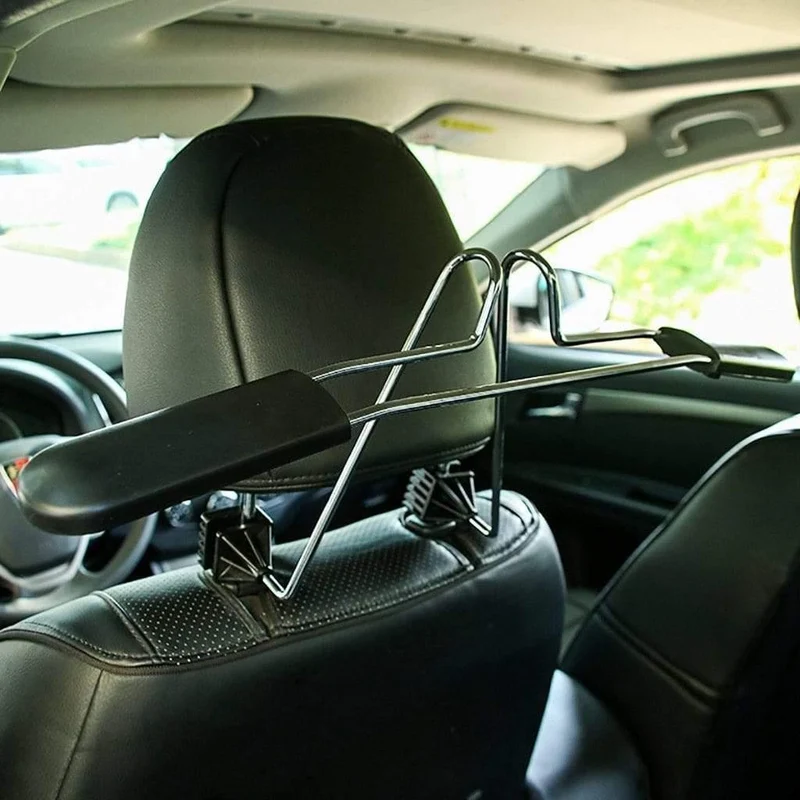 1 Stücke Chrom Metall Autositz Kopfstütze Garderobe Jacke Anzug Kleiderbügel