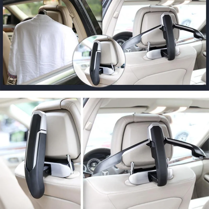 Auto Kleiderbügel Mutifunction Autositz Zurück Clip Kleidung Anzug Jacke Slip Hanger Folding Fahrzeug Verschluss Rücksitz Kleiderbügel