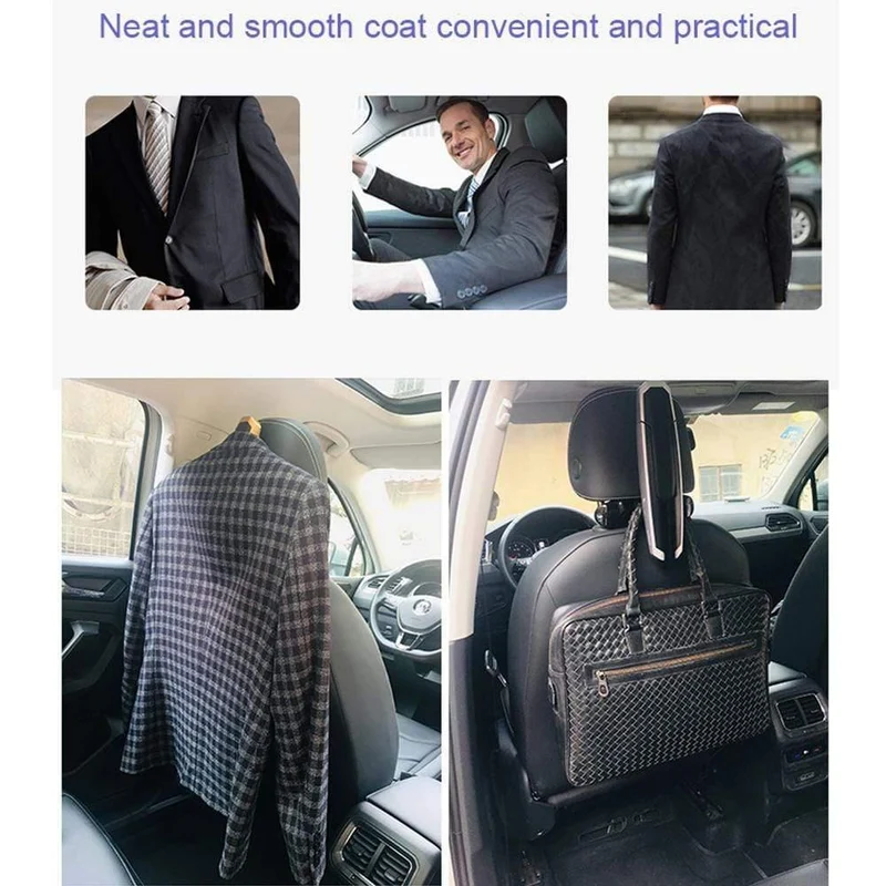 Auto Kleiderbügel Mutifunction Autositz Zurück Clip Kleidung Anzug Jacke Slip Hanger Folding Fahrzeug Verschluss Rücksitz Kleiderbügel