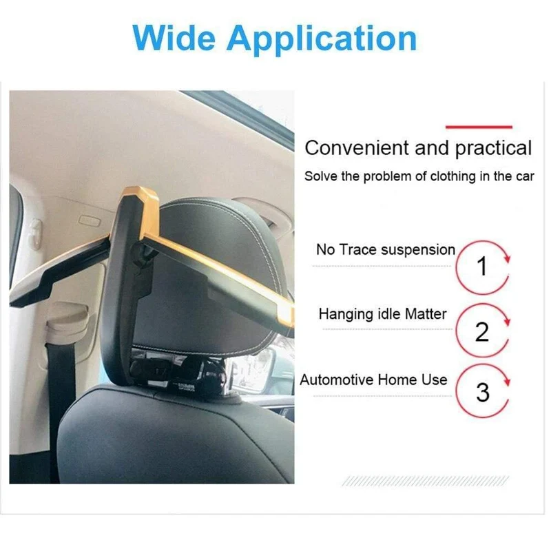 Auto Kleiderbügel Mutifunction Autositz Zurück Clip Kleidung Anzug Jacke Slip Hanger Folding Fahrzeug Verschluss Rücksitz Kleiderbügel