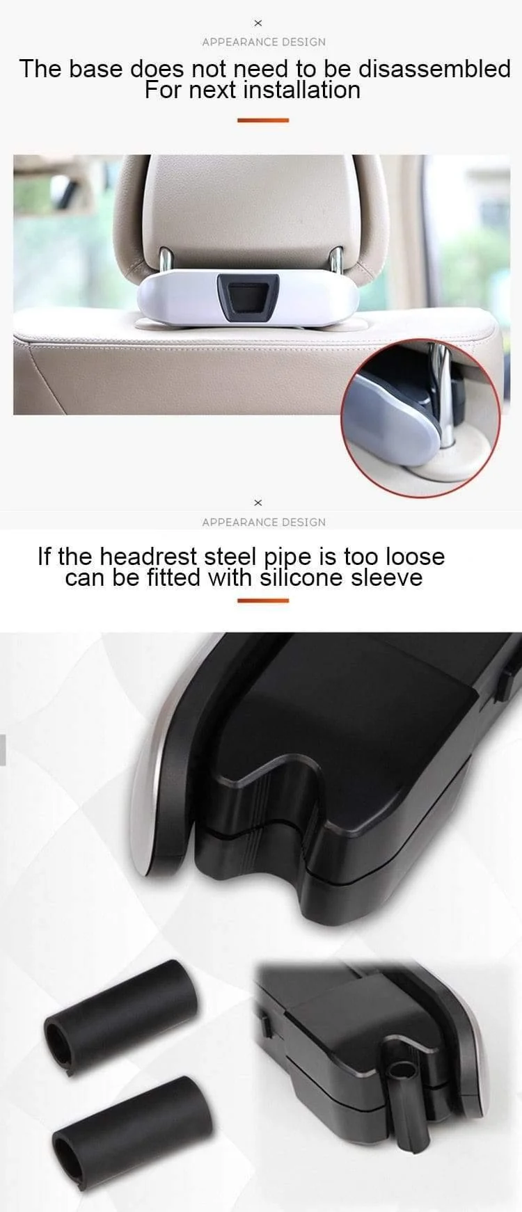 Auto Kleiderbügel Mutifunction Autositz Zurück Clip Kleidung Anzug Jacke Slip Hanger Folding Fahrzeug Verschluss Rücksitz Kleiderbügel