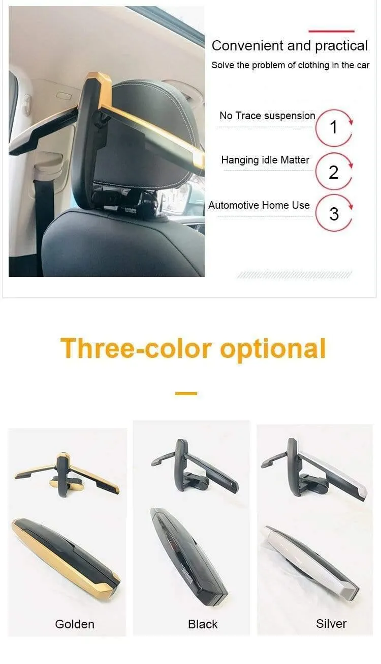 Auto Kleiderbügel Mutifunction Autositz Zurück Clip Kleidung Anzug Jacke Slip Hanger Folding Fahrzeug Verschluss Rücksitz Kleiderbügel