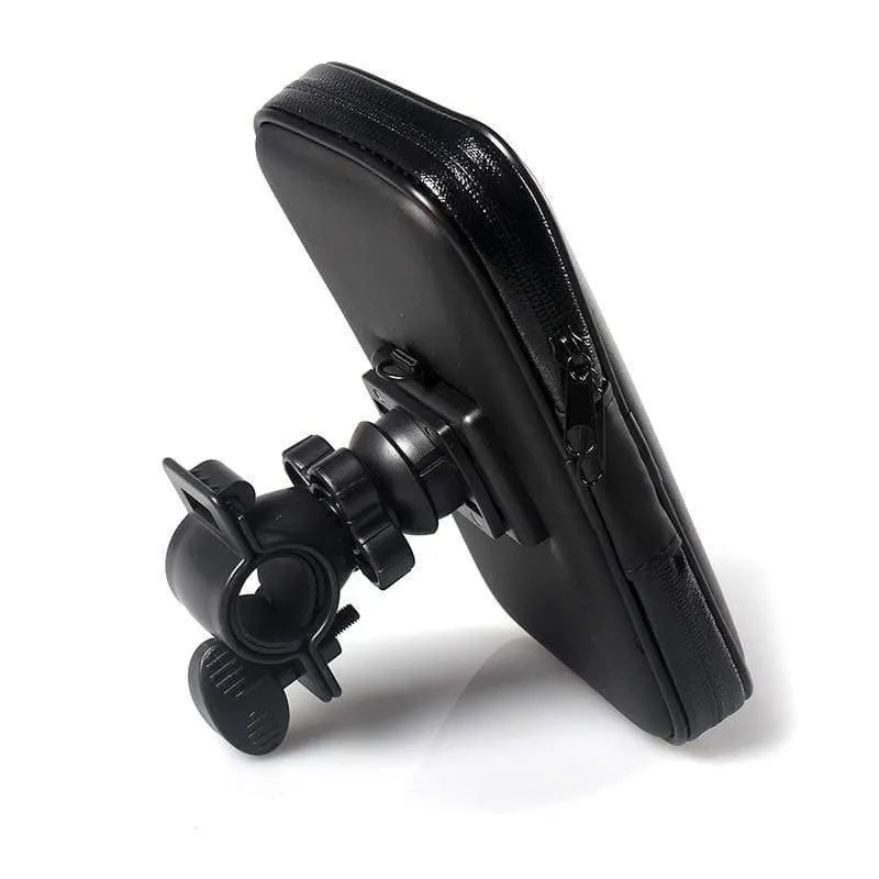 Universeller wasserdichter Motorrad-Telefonhalter mit Reißverschlusstasche, Lenker-Telefonhalterung, Ständer, Stütztasche für iPhone X 8 7 6 Mobiltelefon