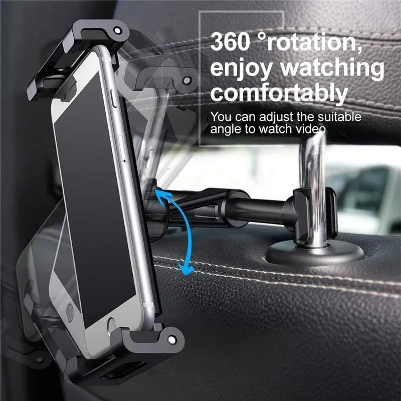 Baseus Auto-Rücksitz-Kopfstützenhalterung für iPad 4.7-12.9 Zoll 360-Grad-Drehung Universal-Tablet-PC Auto-Autotelefonhalterständer