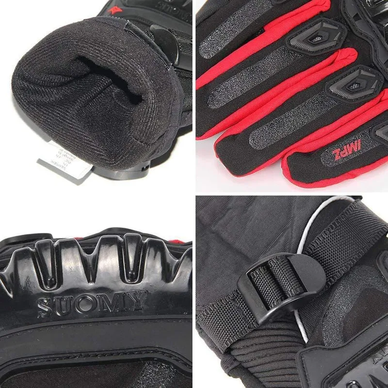 Motorradhandschuhe Herren 100% wasserdichte, winddichte Winter-Moto-Handschuhe mit Touchscreen, Gant Moto Guantes, Motorrad-Reithandschuhe