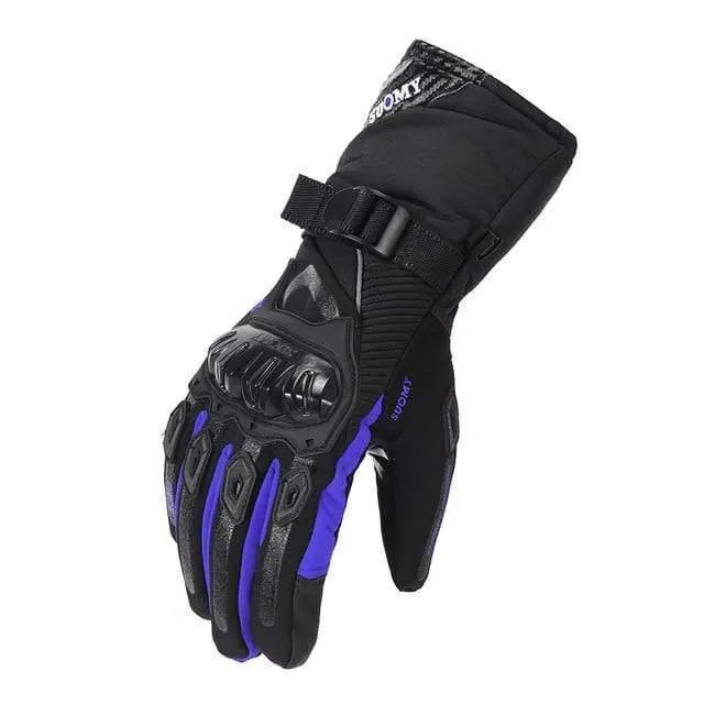Motorradhandschuhe Herren 100% wasserdichte, winddichte Winter-Moto-Handschuhe mit Touchscreen, Gant Moto Guantes, Motorrad-Reithandschuhe