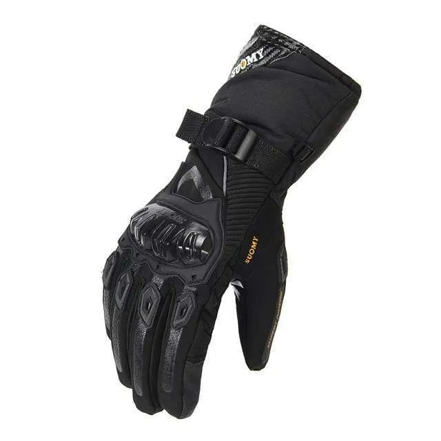 Motorradhandschuhe Herren 100% wasserdichte, winddichte Winter-Moto-Handschuhe mit Touchscreen, Gant Moto Guantes, Motorrad-Reithandschuhe
