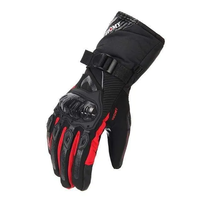 Motorradhandschuhe Herren 100% wasserdichte, winddichte Winter-Moto-Handschuhe mit Touchscreen, Gant Moto Guantes, Motorrad-Reithandschuhe