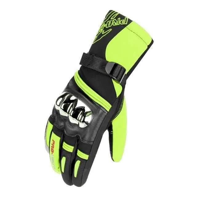Motorradhandschuhe Herren 100% wasserdichte, winddichte Winter-Moto-Handschuhe mit Touchscreen, Gant Moto Guantes, Motorrad-Reithandschuhe