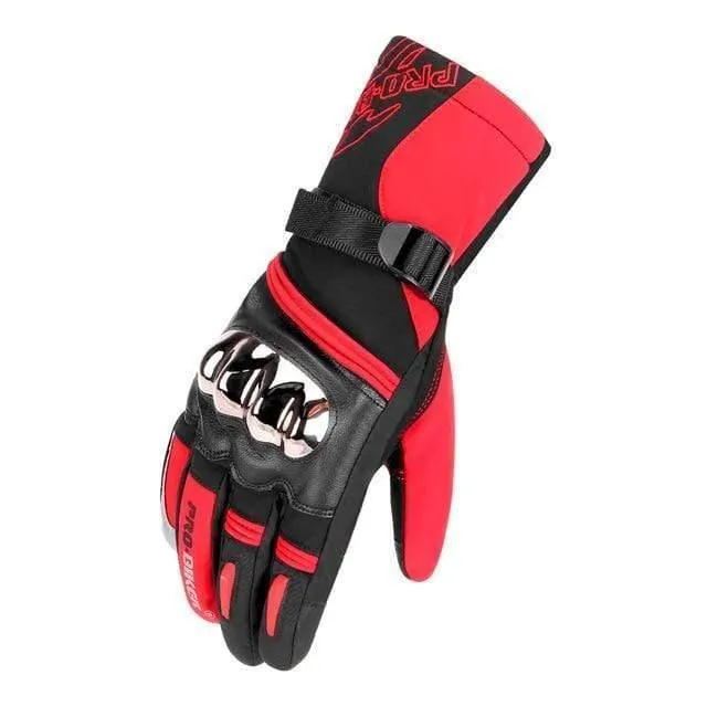 Motorradhandschuhe Herren 100% wasserdichte, winddichte Winter-Moto-Handschuhe mit Touchscreen, Gant Moto Guantes, Motorrad-Reithandschuhe