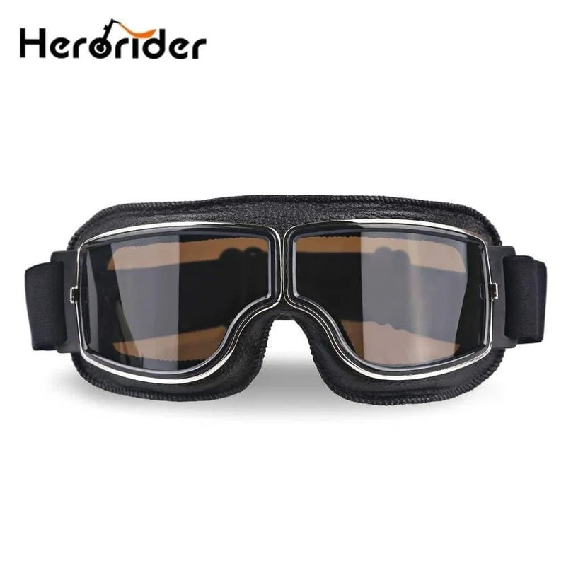 Universal Vintage Motorrad Brille Motorrad Roller Biker Brille Helm Brille Faltbar Für Harley