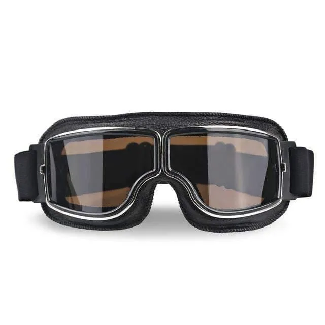 Universal Vintage Motorrad Brille Motorrad Roller Biker Brille Helm Brille Faltbar Für Harley