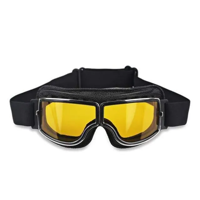 Universal Vintage Motorrad Brille Motorrad Roller Biker Brille Helm Brille Faltbar Für Harley