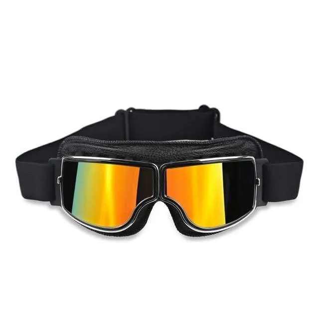 Universal Vintage Motorrad Brille Motorrad Roller Biker Brille Helm Brille Faltbar Für Harley