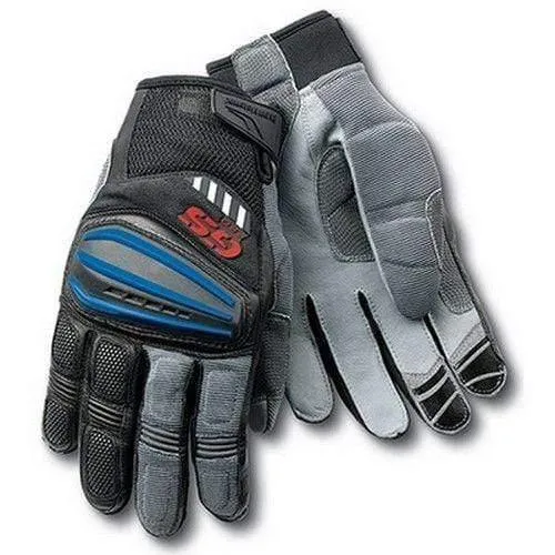 Motorrad Rally GS Handschuhe FÜR BMW GS1200 GS Radfahren Orange Blau Lederhandschuhe