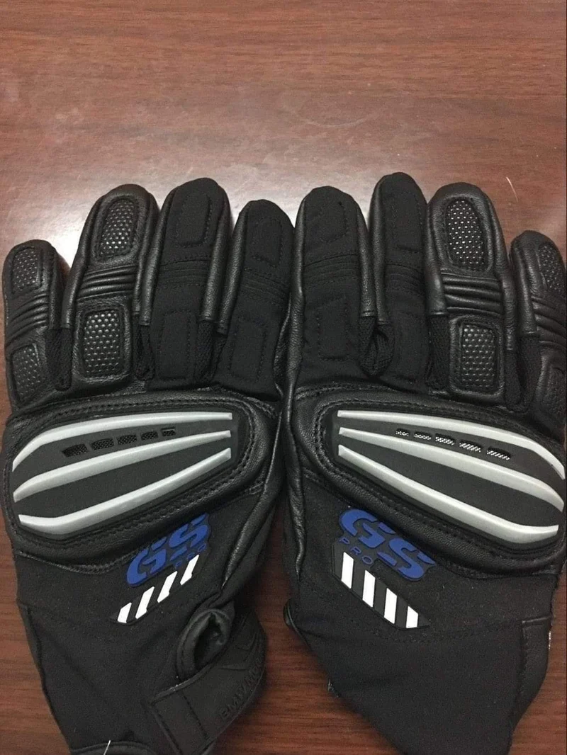 Motorrad Rally GS Handschuhe FÜR BMW GS1200 GS Radfahren Orange Blau Lederhandschuhe