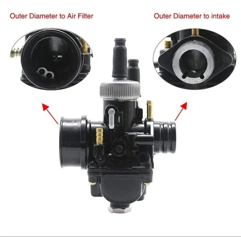 ZSDTRP 17mm 19mm 21mm Dellorto PHBG DS Schwarz Racing Vergaser Vergaser DIO JOG 50cc 90cc BWS100 für Puch Yamaha Zuma