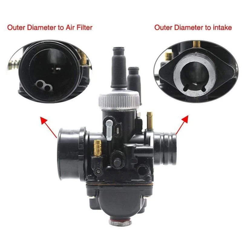 ZSDTRP 17mm 19mm 21mm Dellorto PHBG DS Schwarz Racing Vergaser Vergaser DIO JOG 50cc 90cc BWS100 für Puch Yamaha Zuma