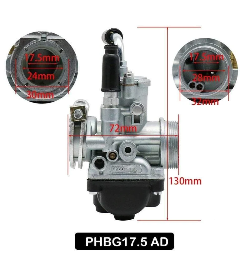 ZSDTRP 17mm 19mm 21mm Dellorto PHBG DS Schwarz Racing Vergaser Vergaser DIO JOG 50cc 90cc BWS100 für Puch Yamaha Zuma