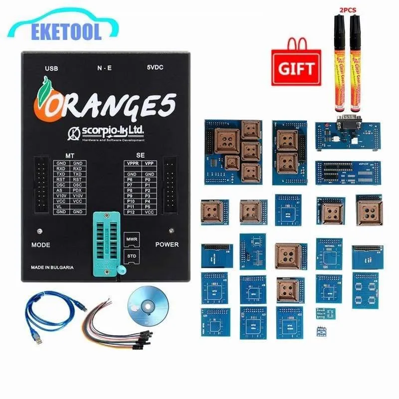 Orange 5-Volladapter OEM-Programmiergerätehardware + Software mit erweiterten Funktionen V1.34 Orange5 Holen Sie sich den kostenlosen 2 Fix Pen
