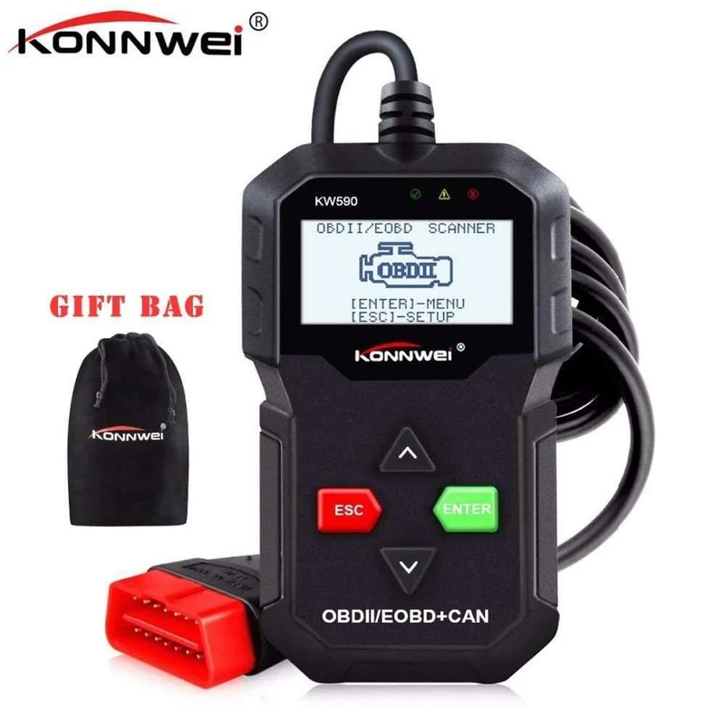 OBD2 Scanner Autodiagnosescanner KONNWEI KW590 OBD 2 Selbstdiagnosewerkzeug Besser ELM327 ODB2 Selbstdiagnosescanner