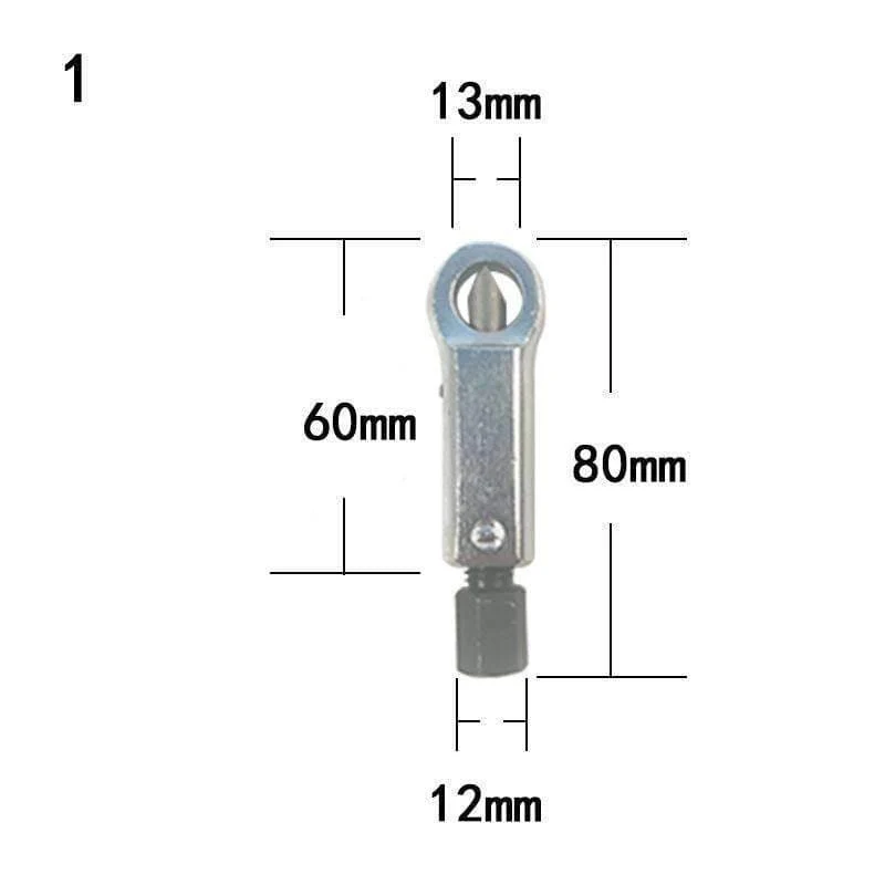 1Pcs Heavy Duty Rostfrei Beschädigter Mutternsplitter-Entferner Rostiger Mutternsplitter-Schlüssel Entfernen Schneidwerkzeug Stahlschlüssel Sechskant