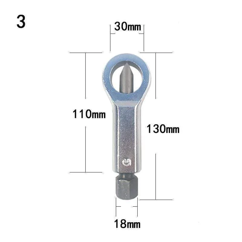 1Pcs Heavy Duty Rostfrei Beschädigter Mutternsplitter-Entferner Rostiger Mutternsplitter-Schlüssel Entfernen Schneidwerkzeug Stahlschlüssel Sechskant