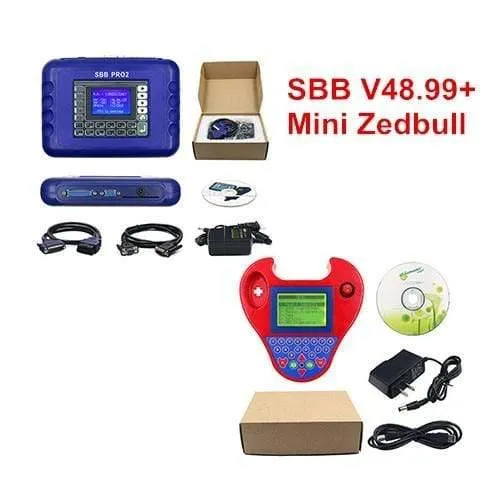 SBB Pro2 V48.88 V48.99 V46.02 + Mini Zedbull Autoschlüsselprogrammierer SBB Pro 2 48.88 48.99 Version Zed Bull OBD2 Schlüsselhersteller