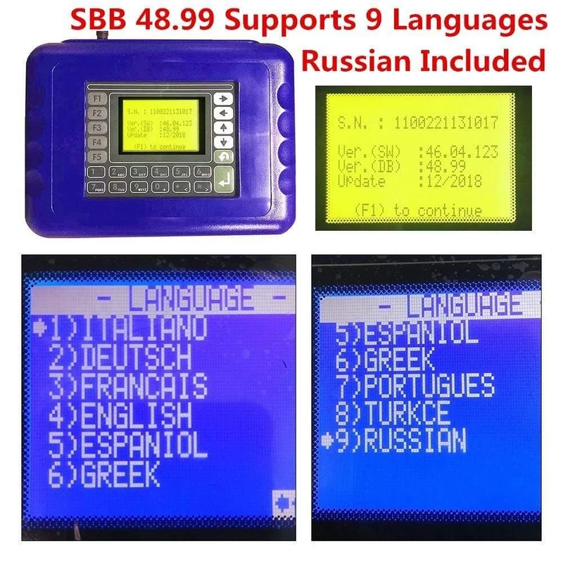 SBB Pro2 V48.88 V48.99 V46.02 + Mini Zedbull Autoschlüsselprogrammierer SBB Pro 2 48.88 48.99 Version Zed Bull OBD2 Schlüsselhersteller