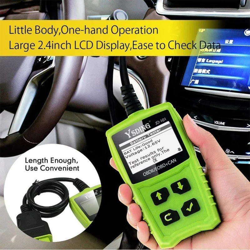 101 OBD2 Kfz-Scanner OBD-Autodiagnosewerkzeug im russischen Codeleser Universal-OBD2-Scanner Besser als ELM327