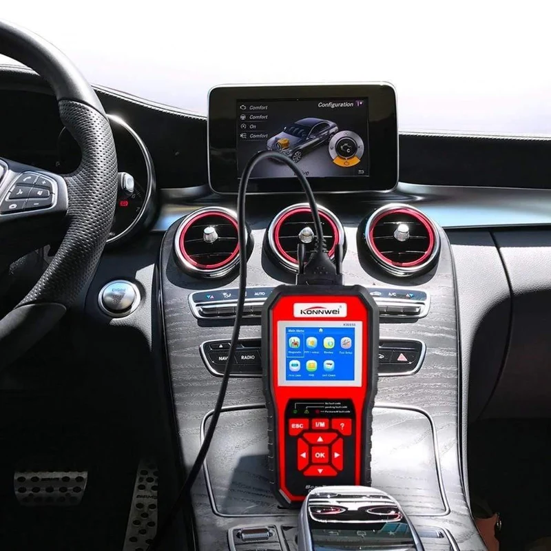 OBD 2-Auto-Scanner, OBD2-Scanner, KONNWEI KW850, vollständiger ODB2-Scanner, unterstützt mehrsprachige ODB 2-Autodiagnosescanner