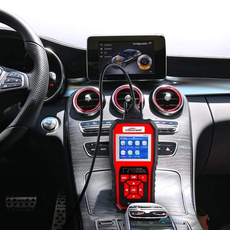 OBD 2-Auto-Scanner, OBD2-Scanner, KONNWEI KW850, vollständiger ODB2-Scanner, unterstützt mehrsprachige ODB 2-Autodiagnosescanner