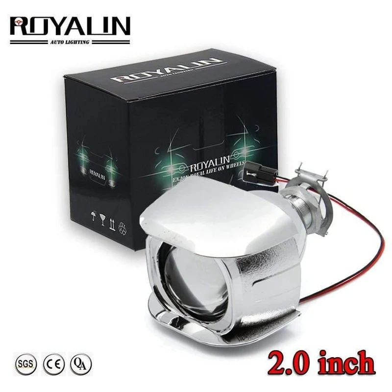 1PCS Halogen Objektiv H1 2.0 Zoll Bi Xenon Projektor Scheinwerfer Objektiv LHD Mini Glas Objektiv für H1 H4 H7 Motorrad Lampen DIY