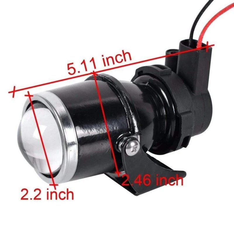 2x12V 55W Universal H3 Retrofit Projektor Glas Objektiv Fahren Nebel Lampe Licht Halogen Birne Halterung Kit