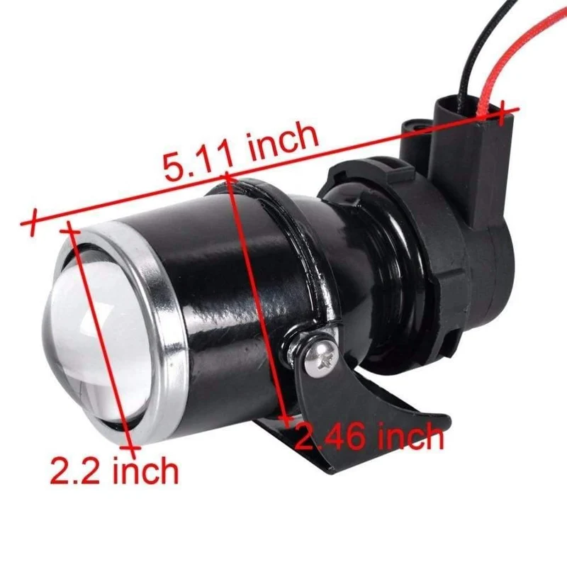 2x12V 55W Universal H3 Retrofit Projektor Glas Objektiv Fahren Nebel Lampe Licht Halogen Birne Halterung Kit