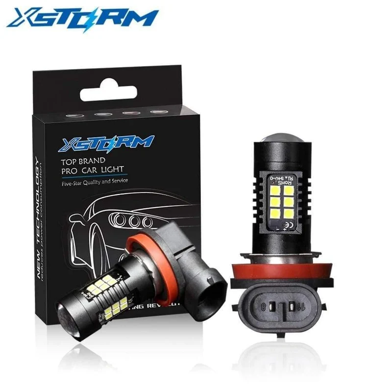 2 Stücke H8 H11 Led HB4 9006 HB3 9005 Nebelscheinwerfer Birne 3030SMD 1200LM 6000K Weiß Auto Fahren Laufen Lampe Auto Leds Licht 12V 24V