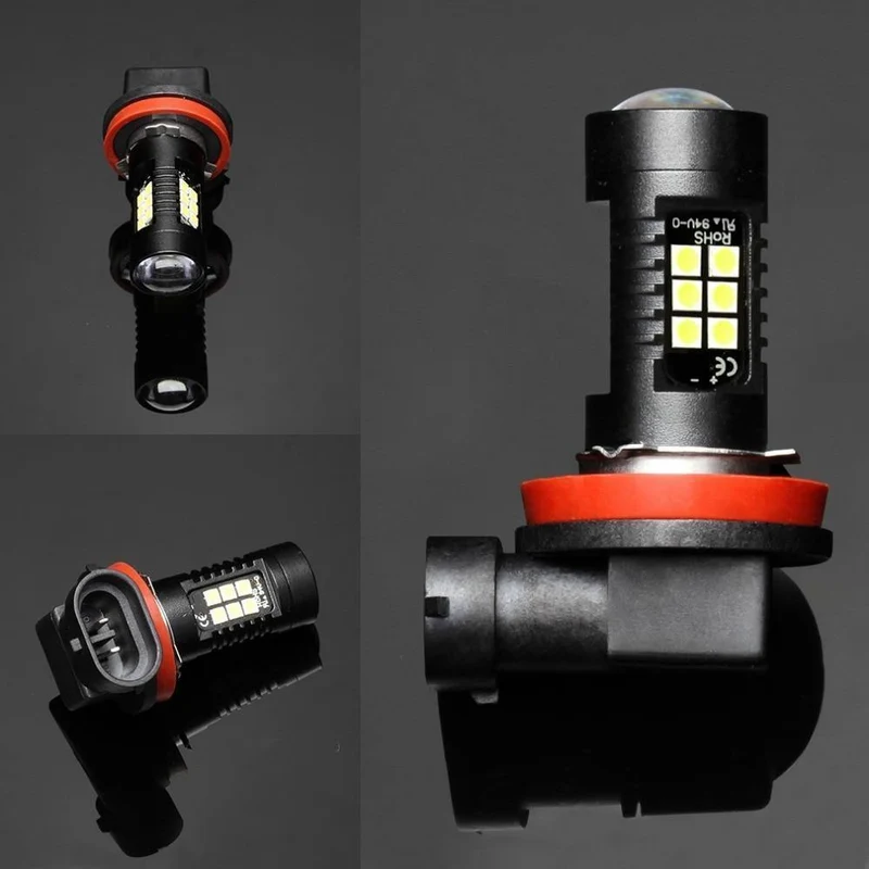 2 Stücke H8 H11 Led HB4 9006 HB3 9005 Nebelscheinwerfer Birne 3030SMD 1200LM 6000K Weiß Auto Fahren Laufen Lampe Auto Leds Licht 12V 24V