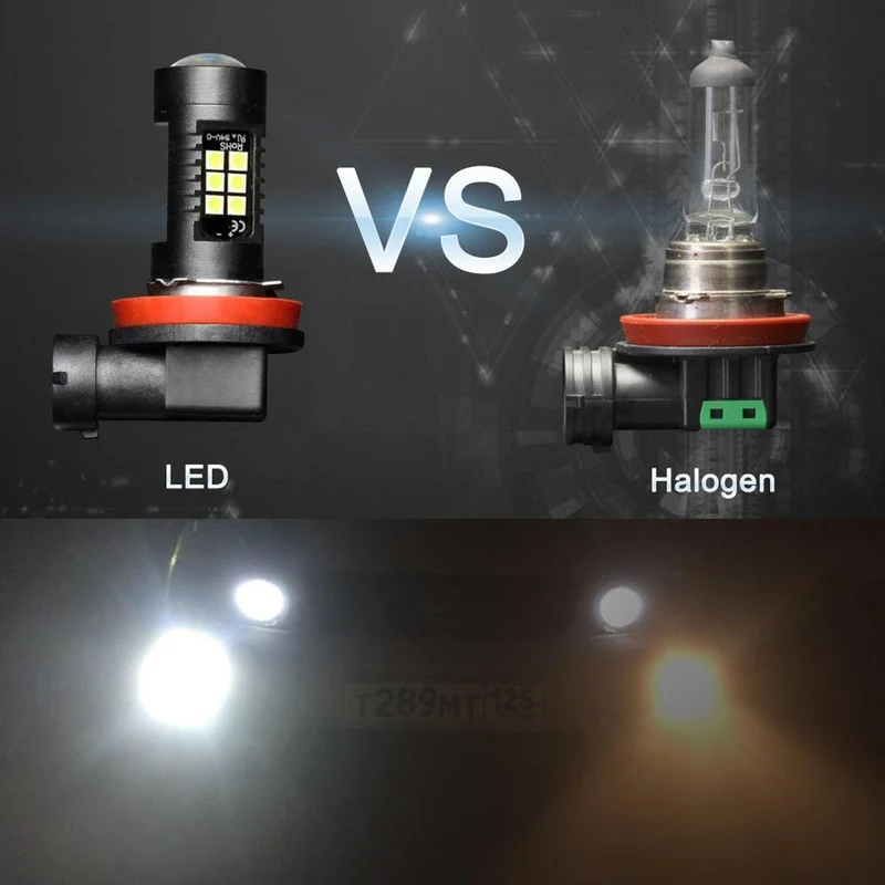 2 Stücke H8 H11 Led HB4 9006 HB3 9005 Nebelscheinwerfer Birne 3030SMD 1200LM 6000K Weiß Auto Fahren Laufen Lampe Auto Leds Licht 12V 24V