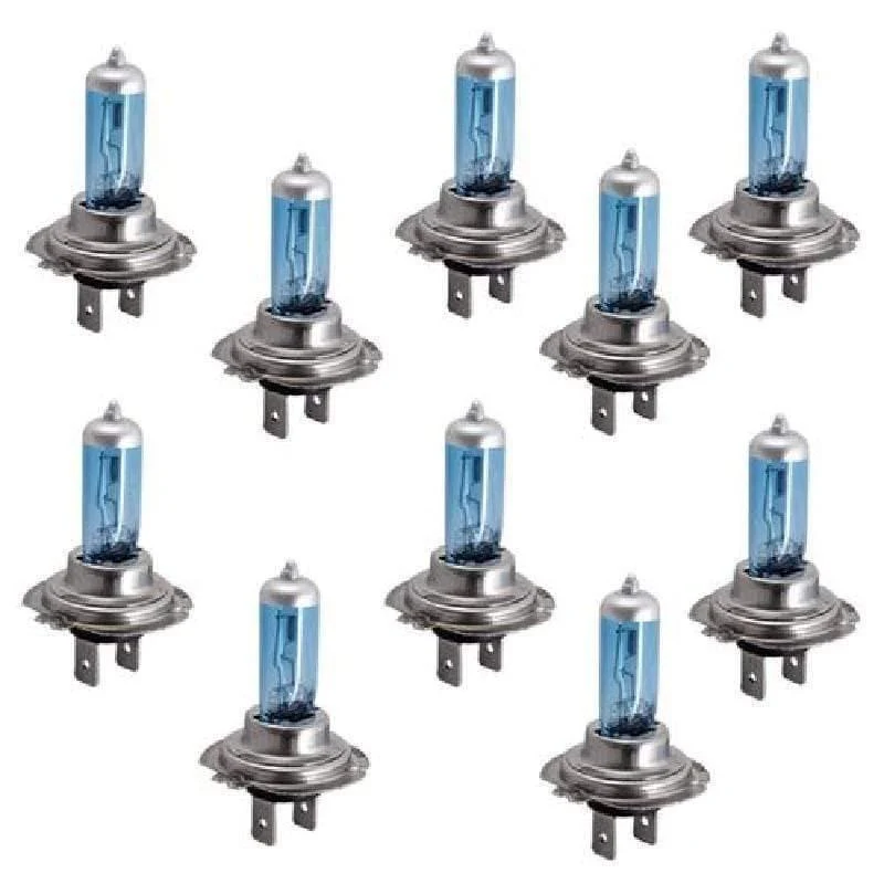 10PCS 12V 100W Weiß 6500k Blau Autoscheinwerfer Lampen Schwamm H7 Autoscheinwerfer 12V Universal Autoscheinwerfer