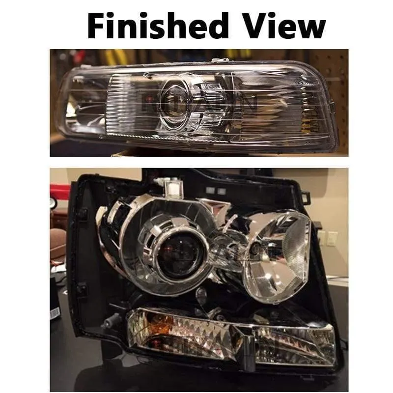 2.5-Zoll-Mini-Bi-Xenon-HID-Projektor-Scheinwerferlinsen, Nachrüstung für H4-H7-Autoscheinwerfer mit Gating-Gun-Abdeckungen