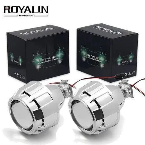 2.5-Zoll-Mini-Bi-Xenon-HID-Projektor-Scheinwerferlinsen, Nachrüstung für H4-H7-Autoscheinwerfer mit Gating-Gun-Abdeckungen
