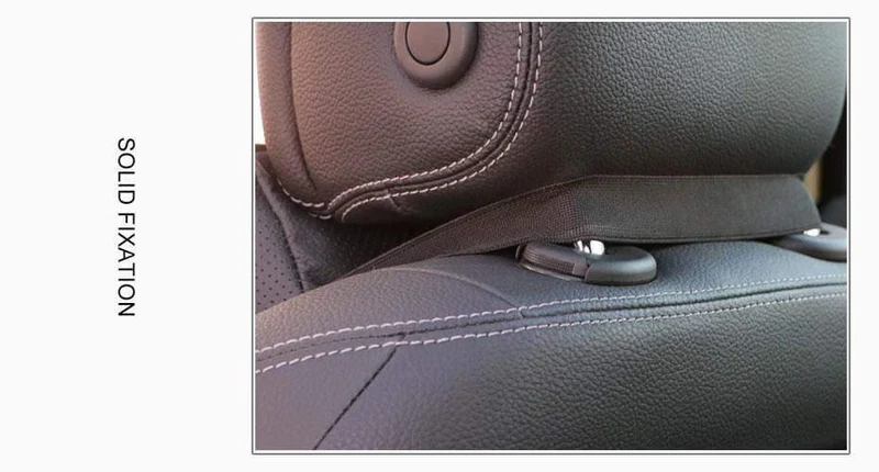 1 Stück Oberschicht aus Leder für Auto-Kopfstützen, Nackenstütze/Autositz-Sicherheitskissen aus Rindsleder/O SHI CAR Kissenschutz für Halswirbelsäule