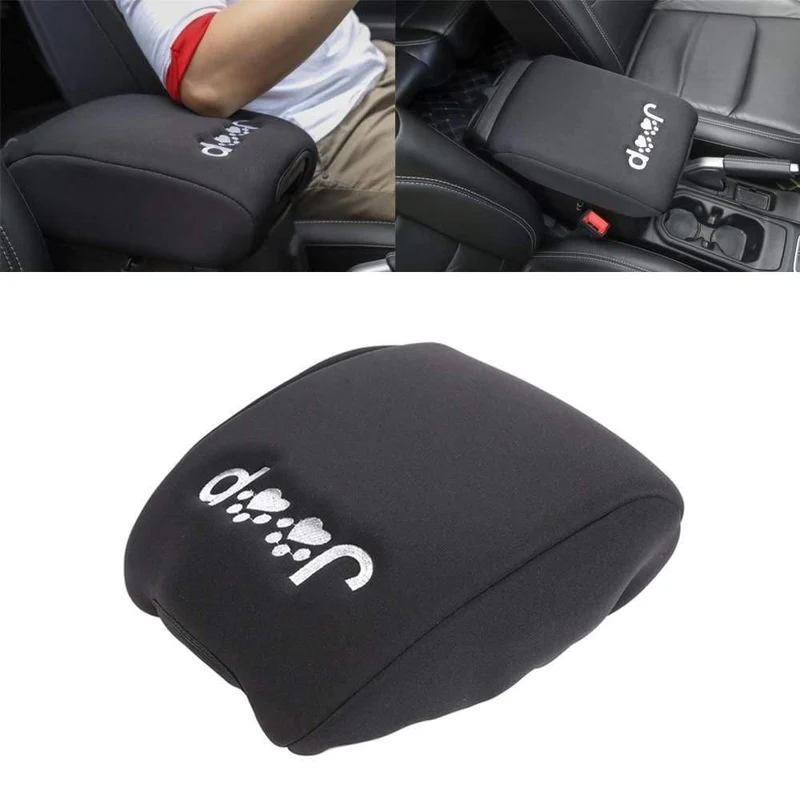 Innenleisten für 2018 Jeep Wrangler JL Center Console Armlehne Kissenbezug Pad Schutz für Jeep JL 2019 Zubehör