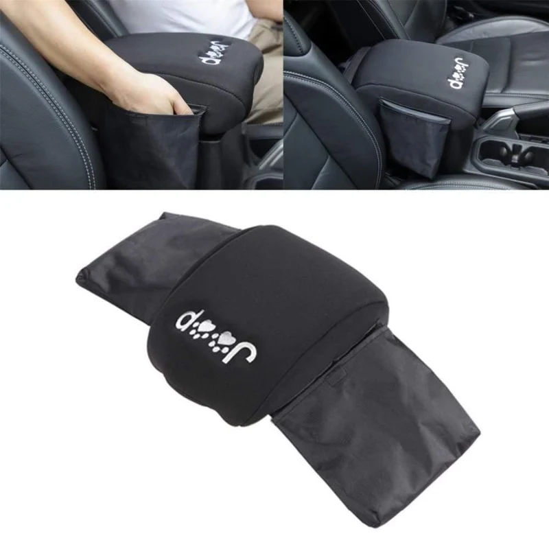 Innenleisten für 2018 Jeep Wrangler JL Center Console Armlehne Kissenbezug Pad Schutz für Jeep JL 2019 Zubehör