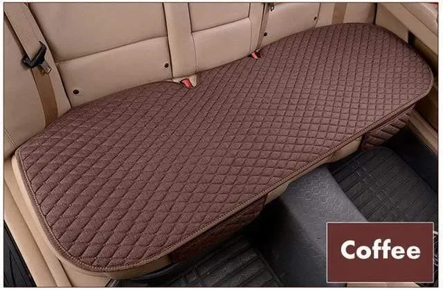 Leinen Autositzbezug Four Seasons Vorne Hinten Flachs Kissen Atmungsaktive Matte Pad Auto Zubehör Universalgröße